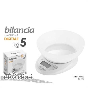 BILANCIA CUCINA 5KG/1GR COLORE BIANCO