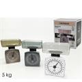 BILANCIA DA CUCINA 5 KG 3 COLORI ASS