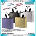 BORSA SHOPPING BAG TNT PLASTIFICATO 35 X 40 X 13 CM GLITTER