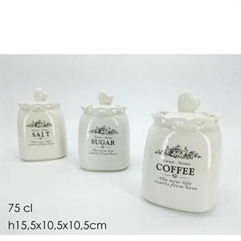 BARATTOLO CERAMICA CREMA 75 CL 3 ASS