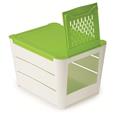 CONTENITORE PORTAPATATE 3 KG BIANCO/VERDE