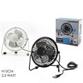 VENTILATORE 2,5 W RICARICA USB 2 COLORI ASS