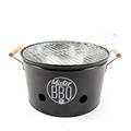 BARBECUE PORTATILE MISTER BBQ IN METALLO CON MANICI 42X35X21