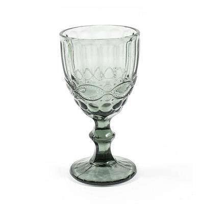 BICCHIERE CALICE IN VETRO CLASSIC COLORATO 8,5XH16,5 CM