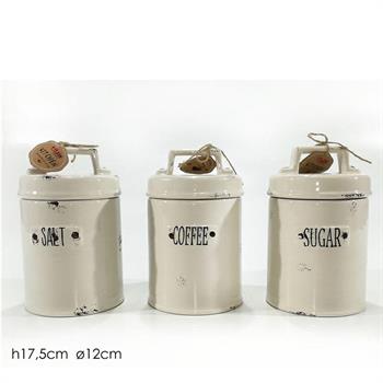 BARATTOLO ERMETICO CERAMICA 12XH17,5 CM 3 MODELLI ASS