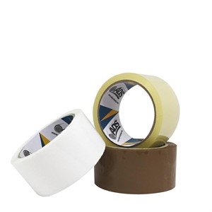 Dispenser Per Nastro Da Imballaggio In Metallo + 2 Rotoli Trasparenti 48mmx100m - Set Per Pacchi E Traslochi - 3