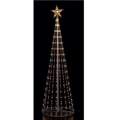 LUCI ALBERO DI NATALE DA ESTERNO 56XH180 CM 320 LED CALDO