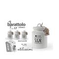 BARATTOLO CERAMICA 12 X 12 X 17 CM DECORI ASS
