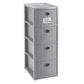 CASSETTIERA ELEGANCE SLIM 4 COLORE STONE GREY