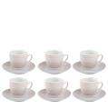 TAZZA CAFFE' CON PIATTINO CONF. 6 PZ MARGOT