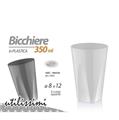 BICCHIERE IN PLASTICA 350 ML COLORI ASS