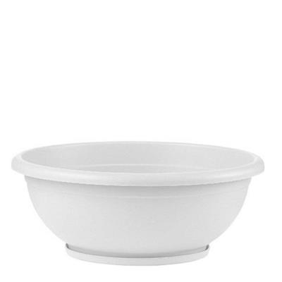 CIOTOLA NAXOS CON SOTTOVASO 50 CM COLORE BIANCO