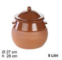 PENTOLA IN TERRACOTTA 28 CM 8 LT