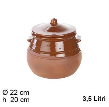 PENTOLA IN TERRACOTTA 20 CM 3,5 LT