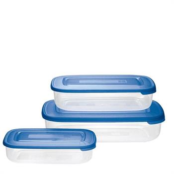 CONTENITORE FRIGO BOX RETTANGOLARE SET 3PZ 3/1,88/0,93