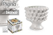 VASO CERAMICA PIGNA 12X11 CM BIANCO