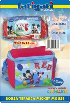 BORSA TERMICA MICKYE MOUSE 21X18X16CM FATIGATI