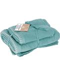 ASCIUGAMANO LAMIA SET 2PZ 40X55/55X100 CM TURCHESE