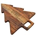 TAGLIERE IN LEGNO NATURALE ALBERO NATALIZIO 40X29X1,5 CM