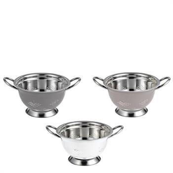 COLAPASTA 2 MANICI INOX CHIC 24 CM COLORI ASS