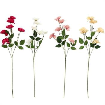 FIORE PEONIA 6 FIORI 78 CM 4 COLORI ASS