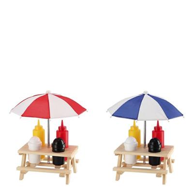 SET MENAGE SALSE/SALE/PEPE 19 X 17 X H11 CM 2 ASS