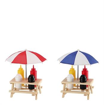 SET MENAGE SALSE/SALE/PEPE 19 X 17 X H11 CM 2 ASS
