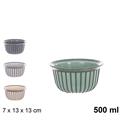 CIOTOLA IN PLASTICA LINEA 500 ML 7 X 13 X 13 CM COLORI ASS