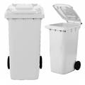 BIDONE CARRELLATO RACCOLTA DIFFERENZIATA 120 LT BIANCO