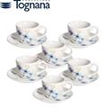 TAZZA CAFFE' CON PIATTINO CONF. 6 PZ IRIS FLORENNE