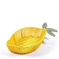 CESTINO LIMONE IN METALLO E CARTA 19 X 38 X H 8,5 CM