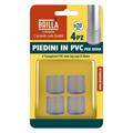 PIEDINI TRASPARENTI PVC PER SEDIE 4 PZ D. 20 MM