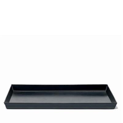TEGLIA RETTANGOLARE LAMIERA BLU 30 X 23 X 3 CM SPESSORE 0,8