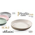 PIATTO OVALE IN PLASTICA 19 X 14 X 3 CM COLORI ASS