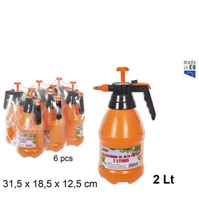 SPRUZZATORE AD ALTA PRESSIONE ARANCIONE 2 LT