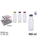 BOTTIGLIA IN PLASTICA PET TRASPARENTE 500 ML