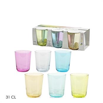 BICCHIERE OTTO COLORATI 31 CL CONF. 6 PZ