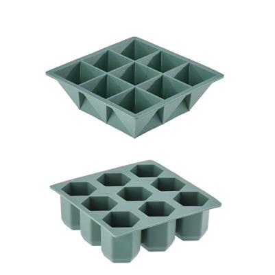 FORMA GHIACCIO 9 CUBETTI 16 X 16 X H5 CM 2 MODELLI ASS