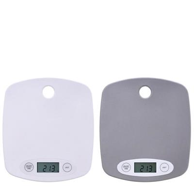 BILANCIA CUCINA 5 KG 19 X 17 X H 2 CM 2 COLORI ASS