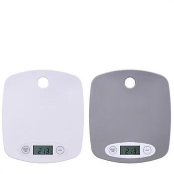 BILANCIA CUCINA 5 KG 19 X 17 X H 2 CM 2 COLORI ASS