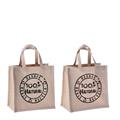 BORSA IN COTONE CANVAS 26 X 15 X H 26 CM 2 ASS