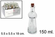 BOTTIGLIA VETRO 150ML C/TAPPO SUGHERO