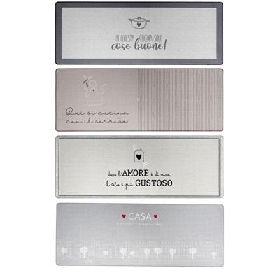 TAPPETO ANTISCIVOLO 45 X 120 CM 4 DECORI ASS