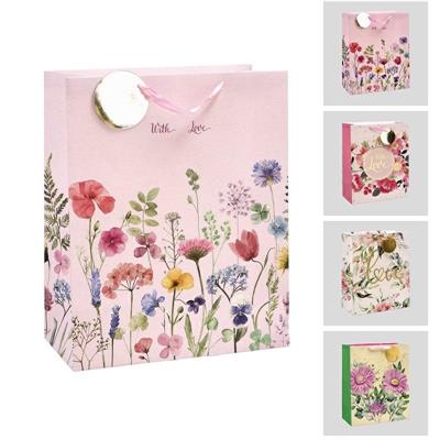 BORSA IN CARTA 41 X 21 X H 50 CM 4 DECORI ASS
