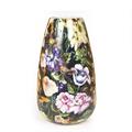 VASO IN METALLO DECORATO ENAMEL ORO 18 X 18 X H 30 CM