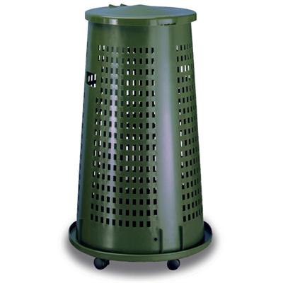 TRESPOLO ZEFFIRO 110 LT CON BASE E RUOTE COLORE VERDE
