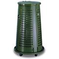 TRESPOLO ZEFFIRO 110 LT CON BASE E RUOTE COLORE VERDE