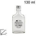 BOTTIGLIA IN VETRO CON TAPPO A VITE ALLUMINIO 130 ML