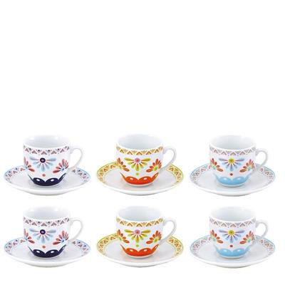 TAZZA CAFFE' ANITA2 CON PIATTINO CONF. 6 PZ