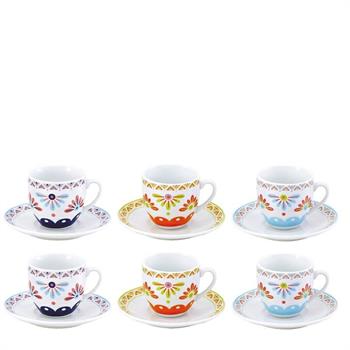 TAZZA CAFFE' ANITA2 CON PIATTINO CONF. 6 PZ
